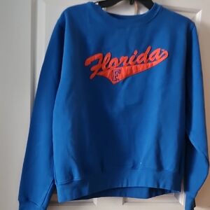 J. America Blue UF Jr. XL Cotton Blend Sweatshirt